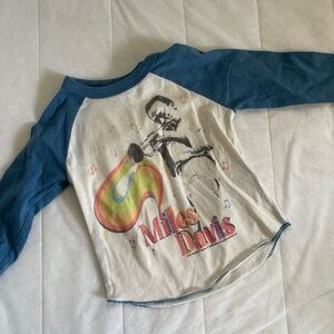 Rowdy Sprout Miles Davis Raglan Tee